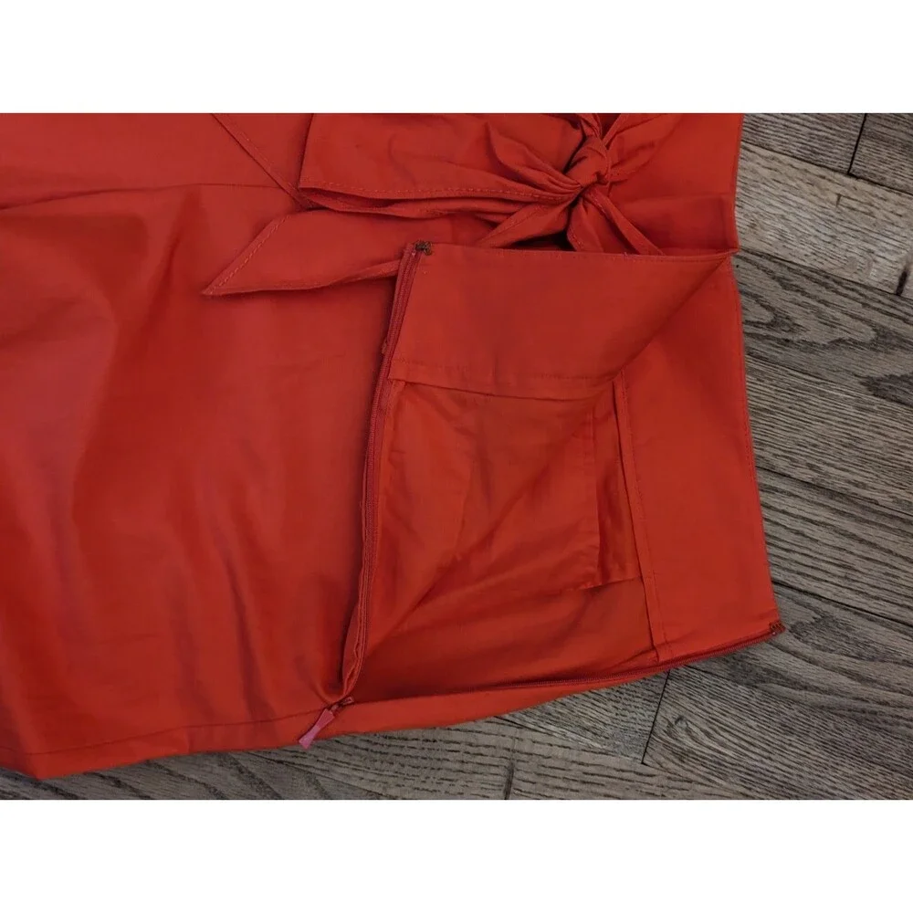 NWT Kate Spade Scenic Route Slub Cotton Culotte Pants 14 Cherpeper Red Orange